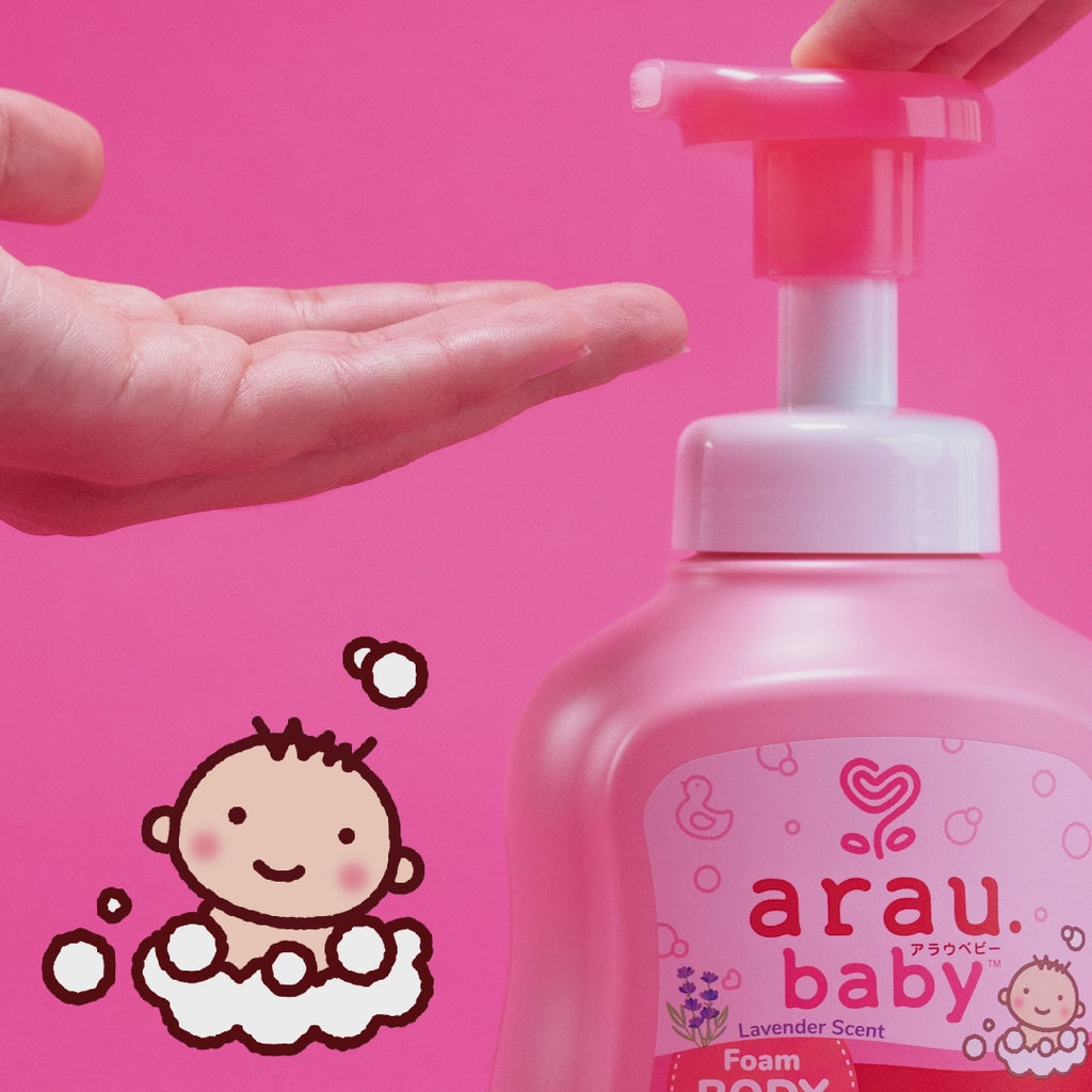 arau baby foam body soap video